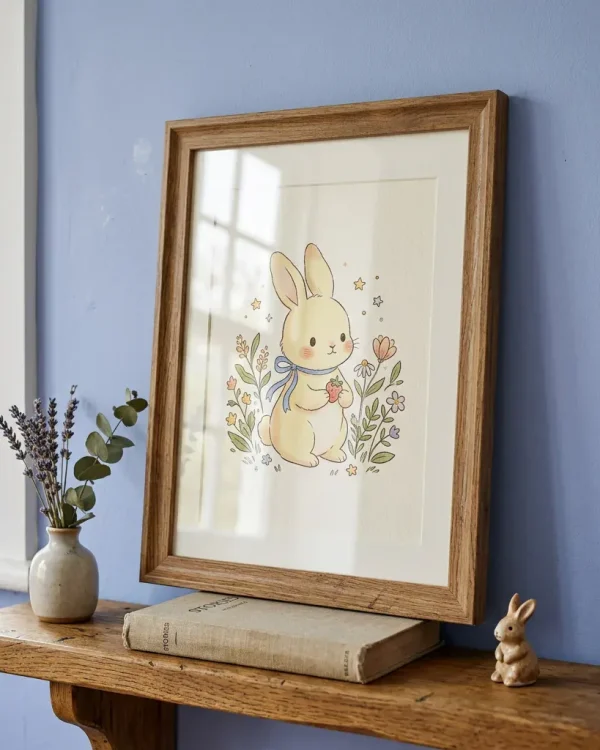 Moya Bunny Line Art Print